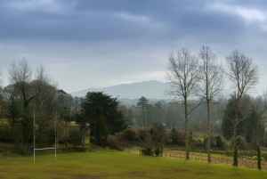 view from rugby pitch