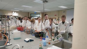 6th yr. Science Students at Maynooth University Labs