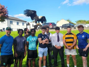 Alaska with some of Rugby Team Alaska with some of Rugby Team